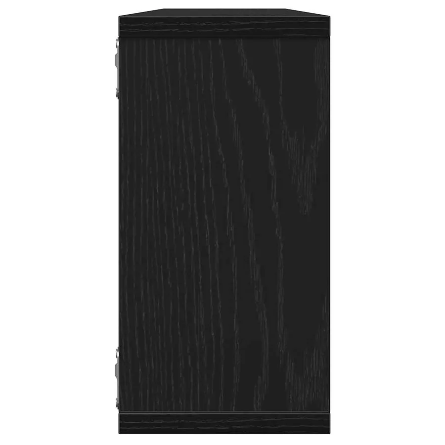 Étagères murales cube 4 pcs chêne noir 100x15x30 cm bois - 7