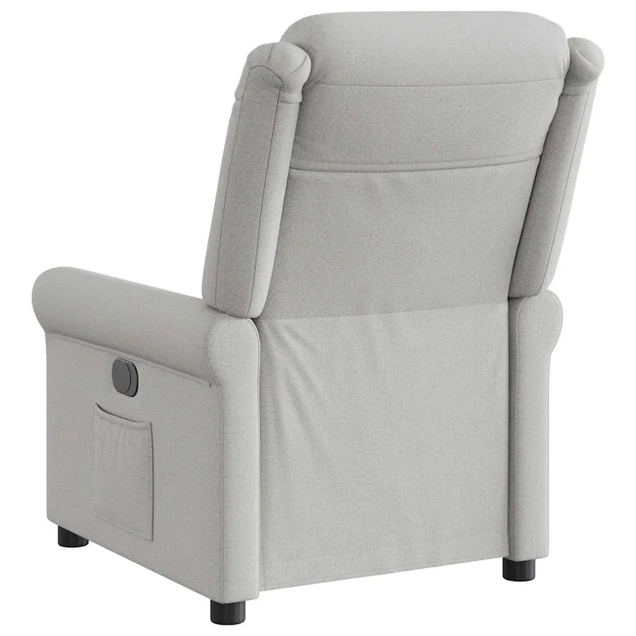 Fauteuil inclinable gris nuage tissu - 5