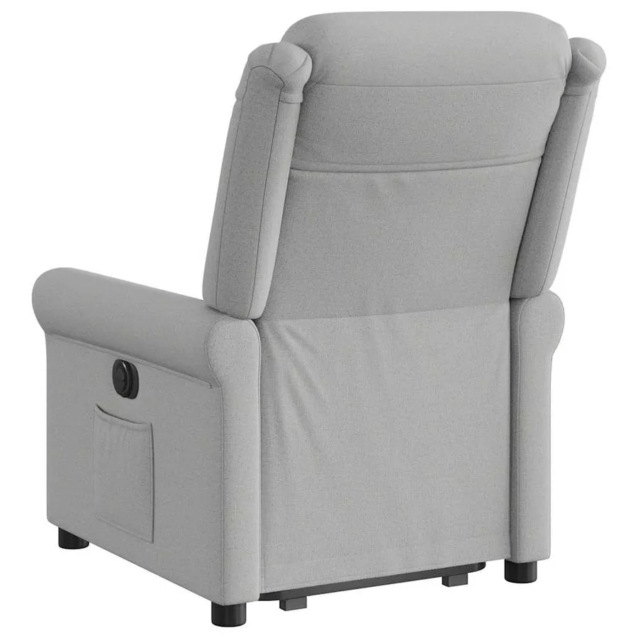 Fauteuil inclinable gris nuage tissu - 7
