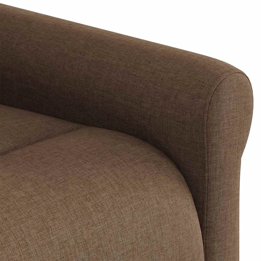 Fauteuil inclinable électrique Marron Tissu - 12