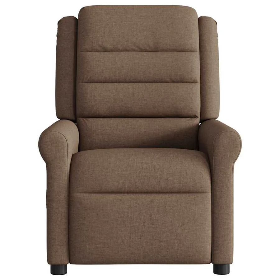 Fauteuil inclinable électrique Marron Tissu - 5