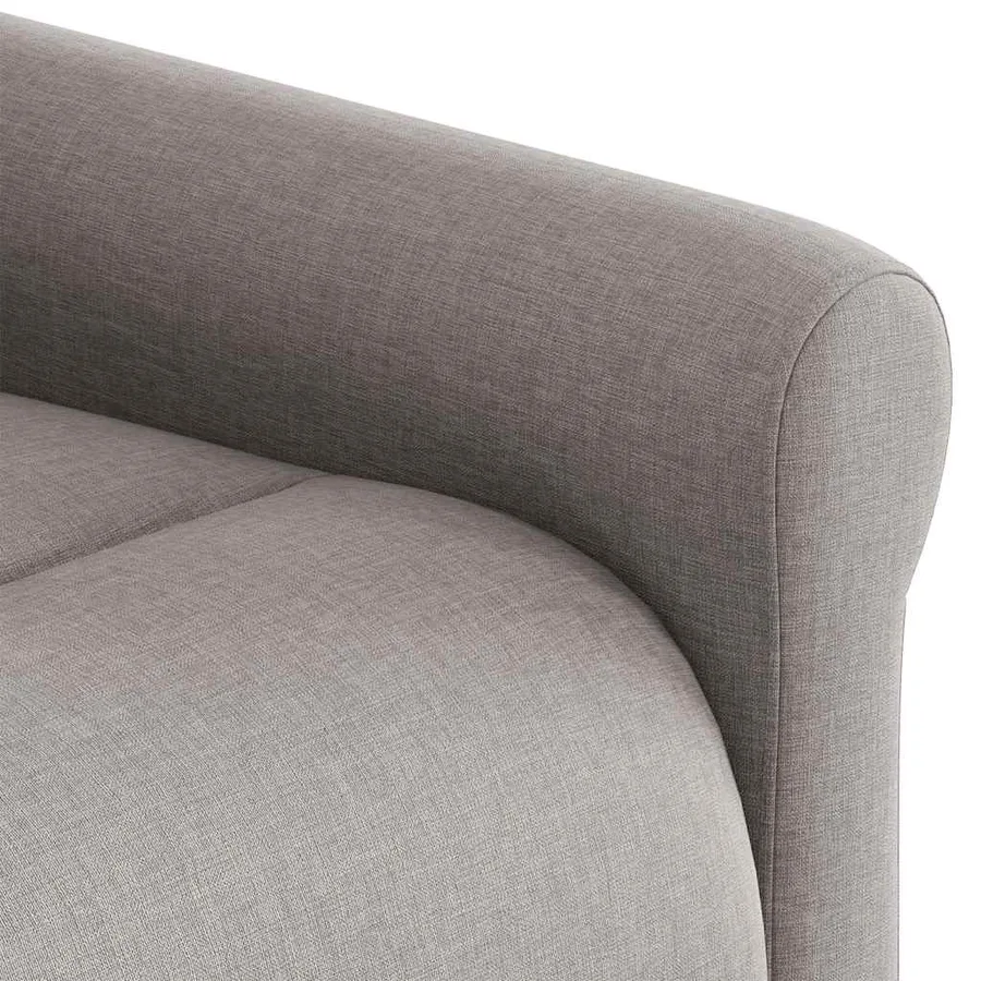 Fauteuil inclinable taupe tissu - 12