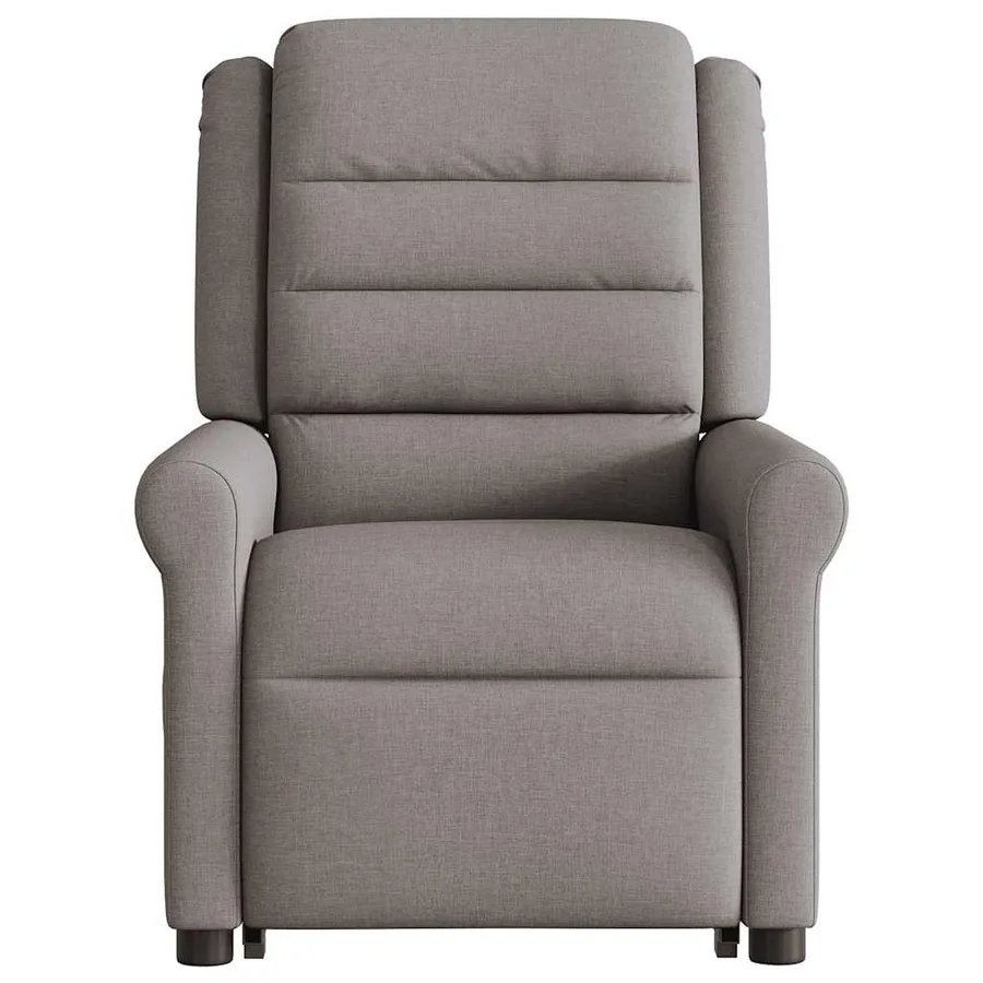 Fauteuil inclinable taupe tissu - 5