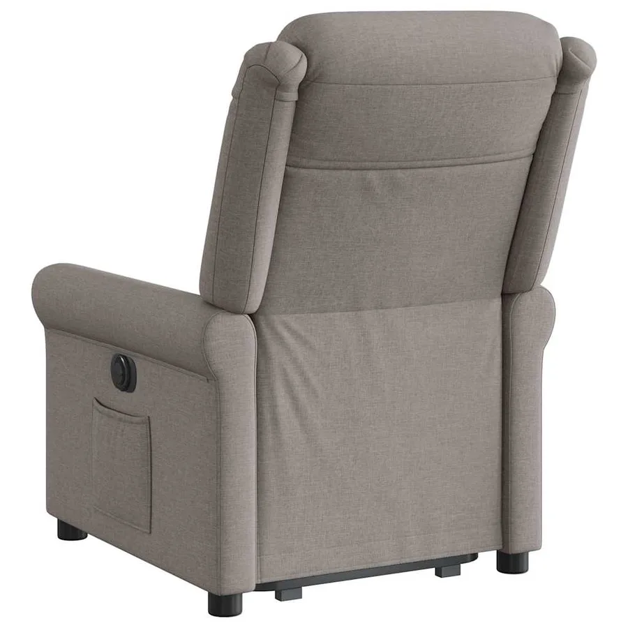 Fauteuil inclinable taupe tissu - 7