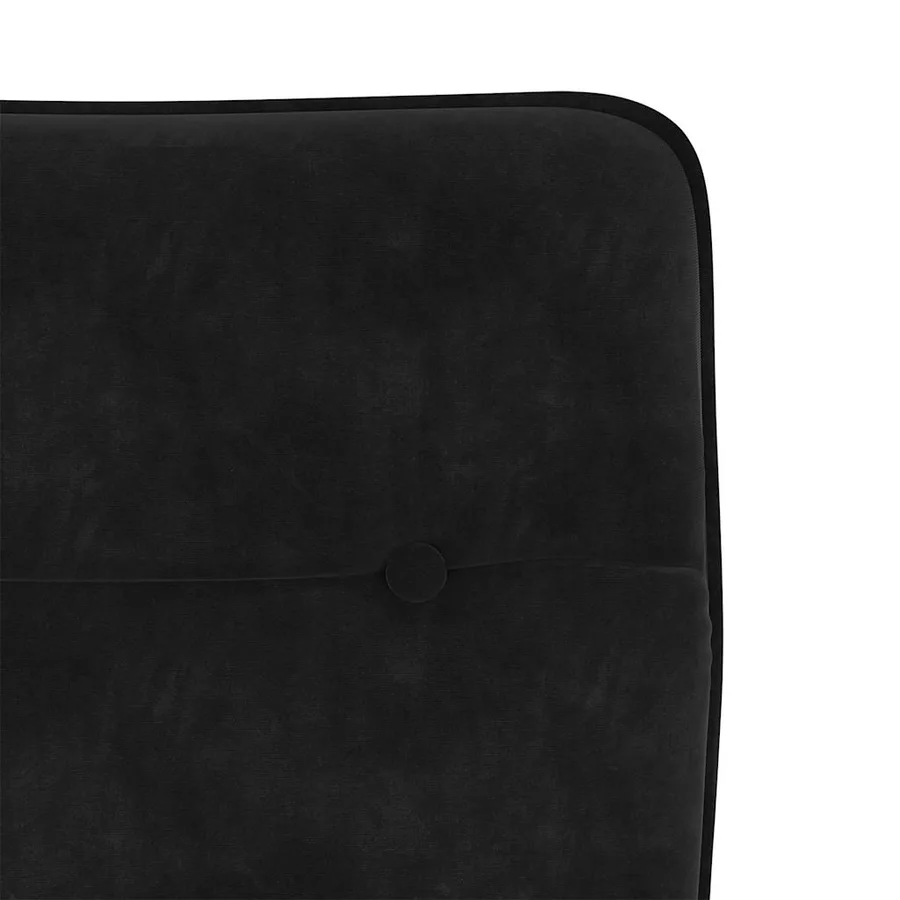 Chaises à manger lot de 6 noir velours - 7