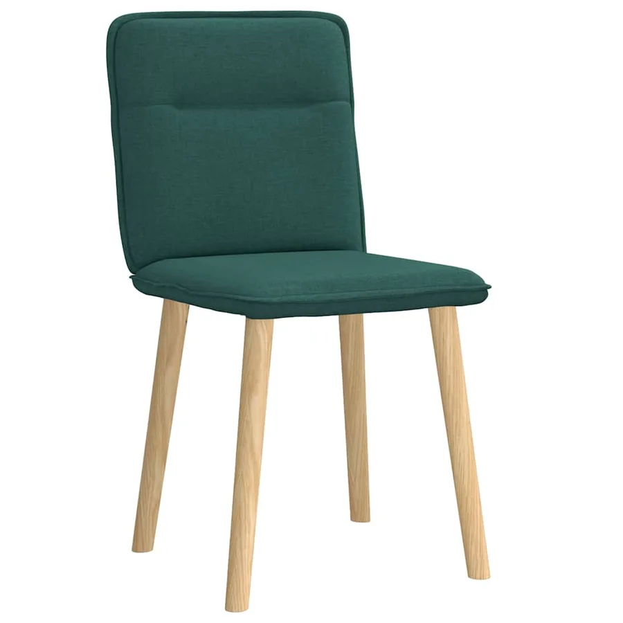 Chaises à manger lot de 2 vert foncé tissu - 3