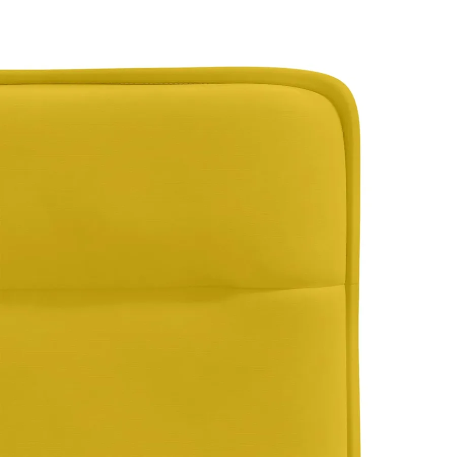 Chaises à manger lot de 4 jaune velours - 7