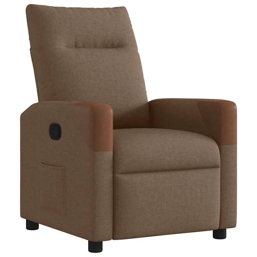 Fauteuil inclinable Marron Tissu - 2