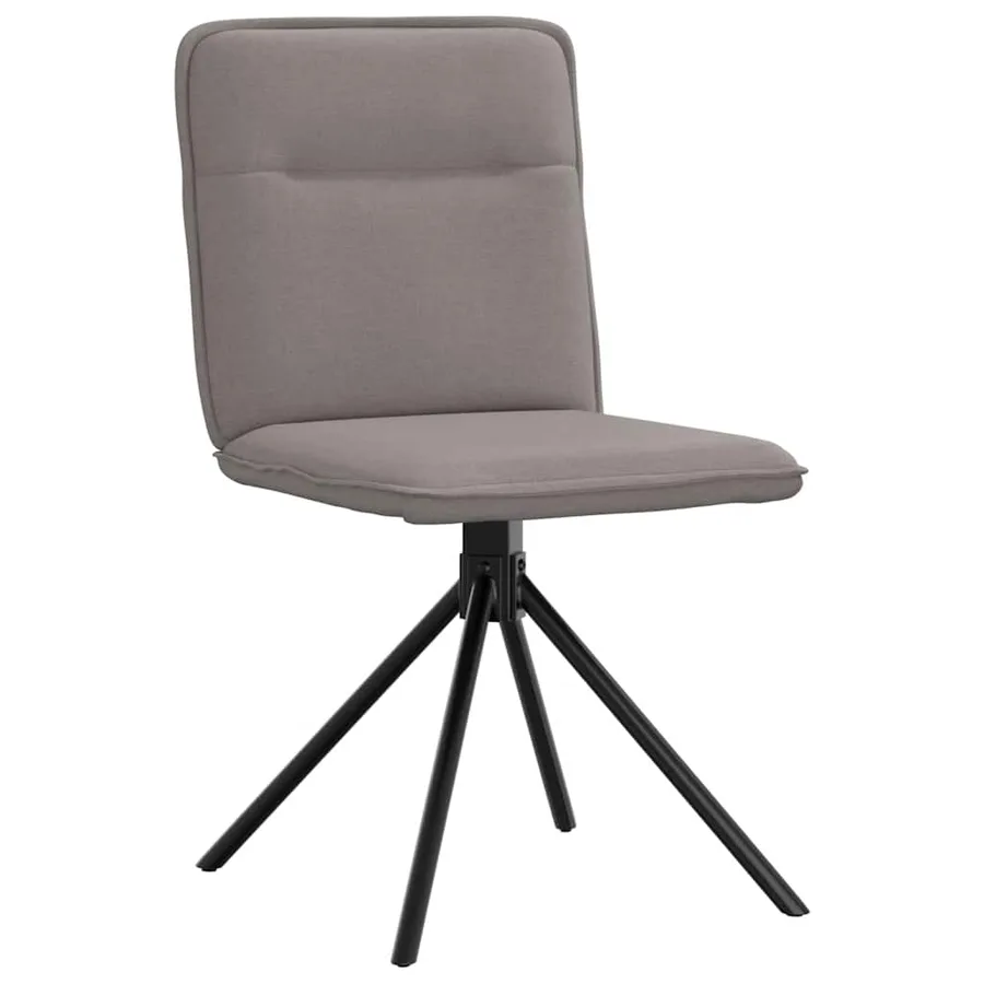 Chaises à manger lot de 2 taupe tissu - 3