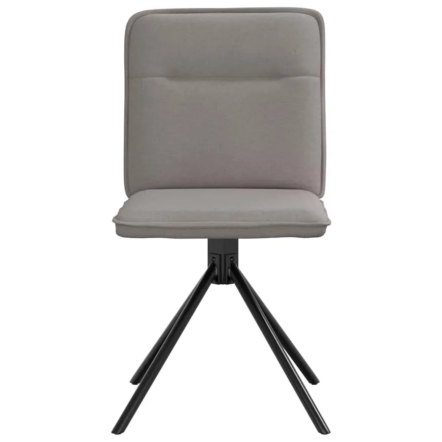 Chaises à manger lot de 2 taupe tissu - 4