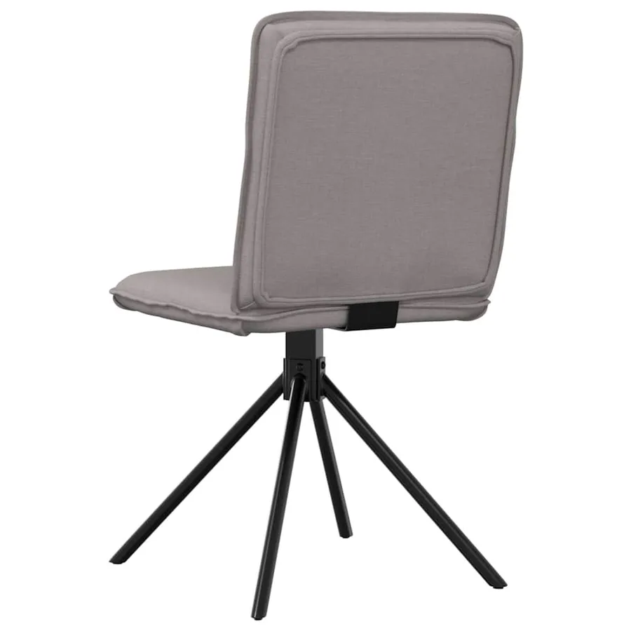 Chaises à manger lot de 2 taupe tissu - 6