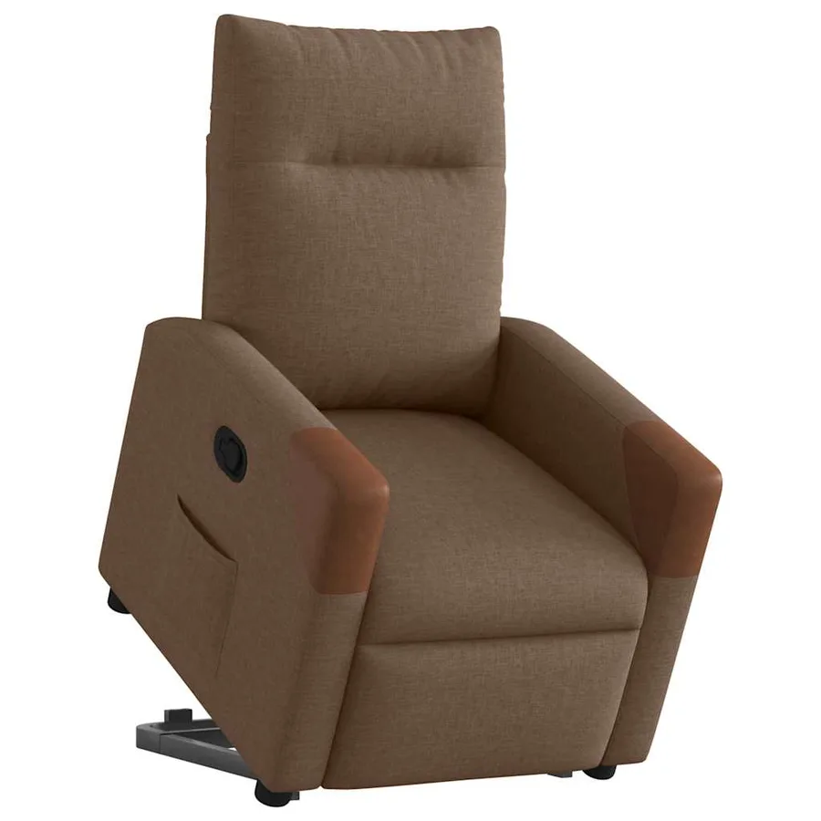 Fauteuil inclinable Marron Tissu - 3