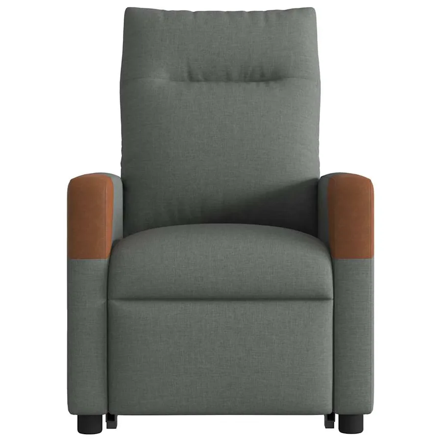 Fauteuil inclinable électrique gris foncé tissu - 5
