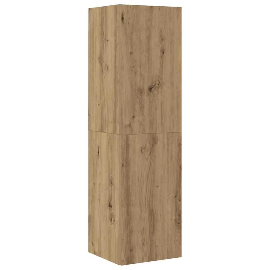 Ensemble de meuble TV mural 4 pcs chêne artisanal - 4