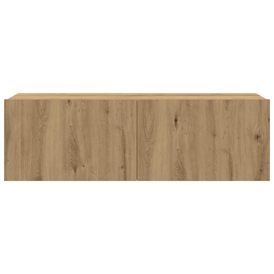 Ensemble de meuble TV mural 4 pcs chêne artisanal - 9