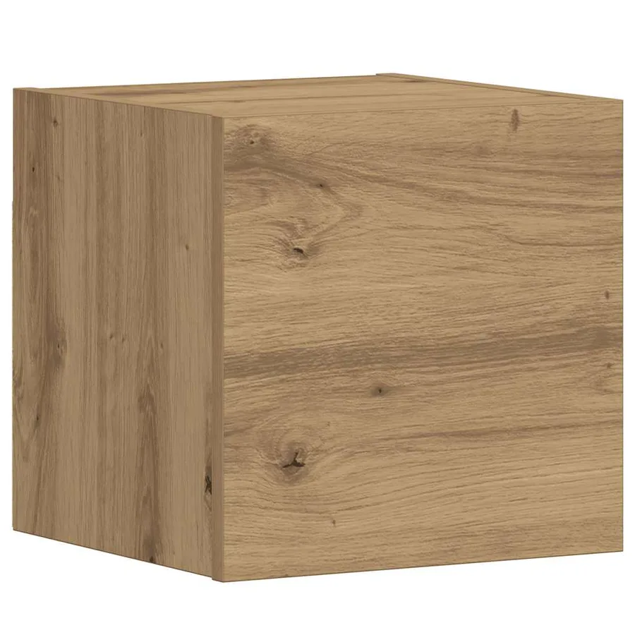 Meubles TV muraux 3 pcs chêne artisanal bois d'ingénierie - 6