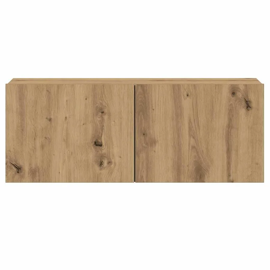 Meubles TV muraux 3 pcs chêne artisanal bois d'ingénierie - 7