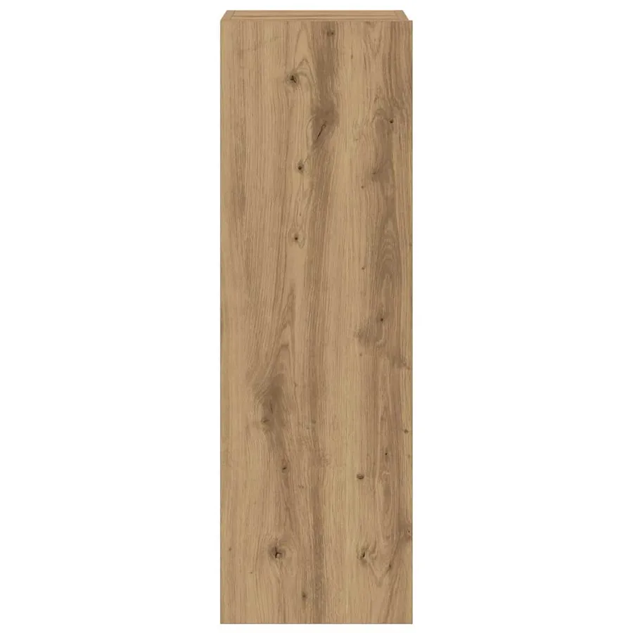 Meubles TV muraux 3 pcs chêne artisanal bois d'ingénierie - 8