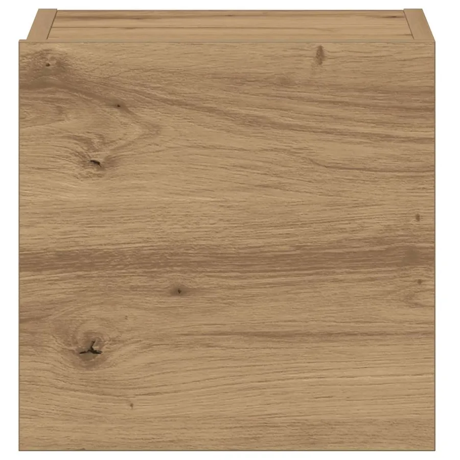 Meubles TV muraux 3 pcs chêne artisanal bois d'ingénierie - 9