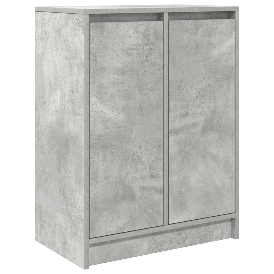 Buffet gris béton 57x34x76 cm bois d'ingénierie - 2