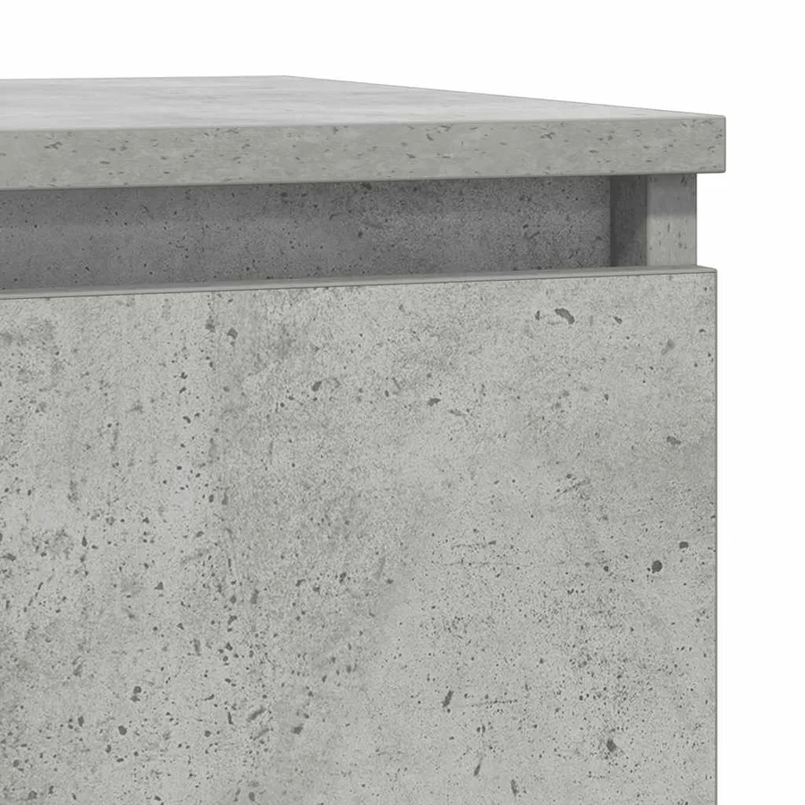 Buffet gris béton 57x34x76 cm bois d'ingénierie - 9