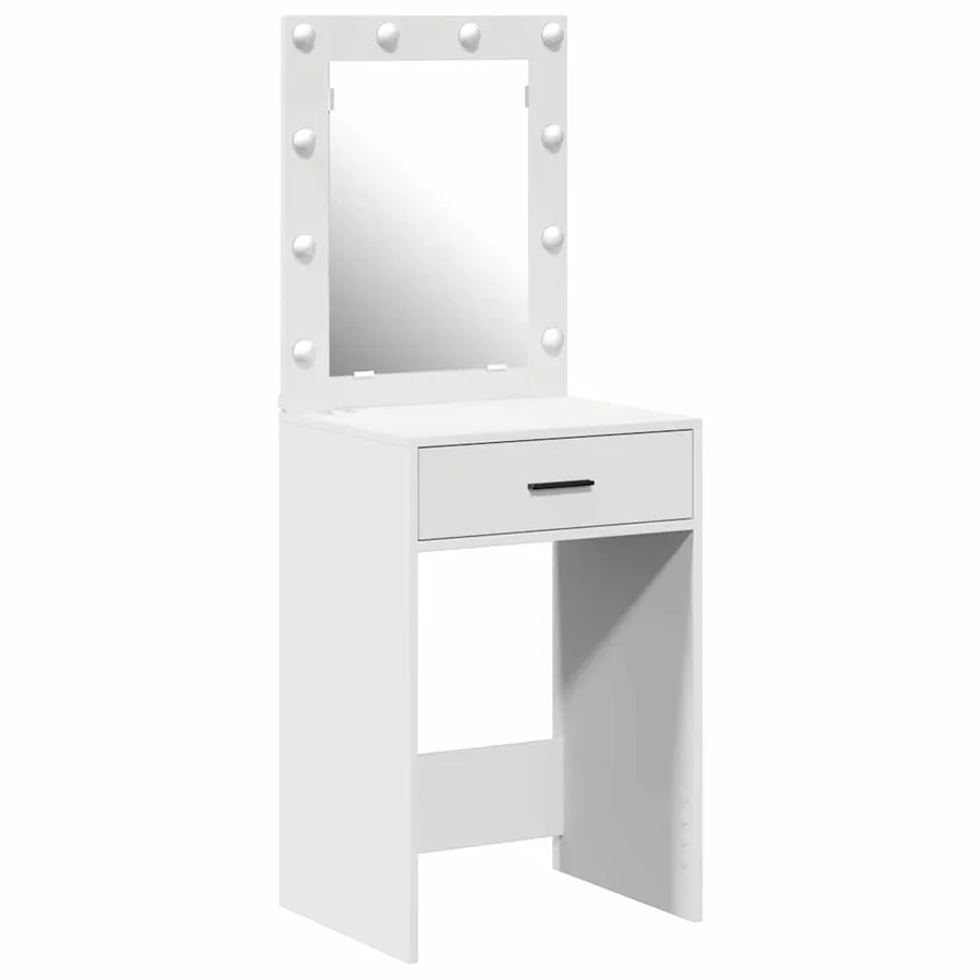 Table de Toilette Blanc 50 x 41 x 135 cm Bois d'ingénierie - 2