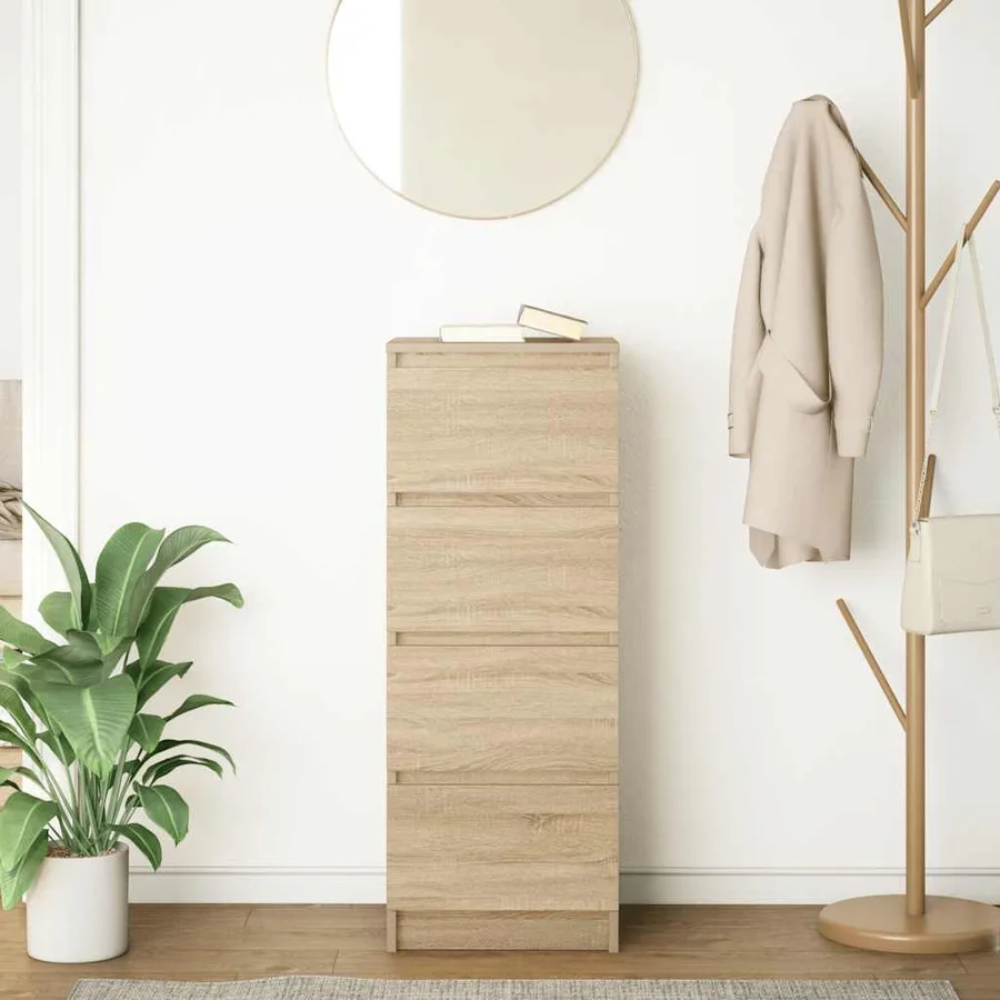 Buffet chêne sonoma 37,5x35x99 cm bois d'ingénierie - 3