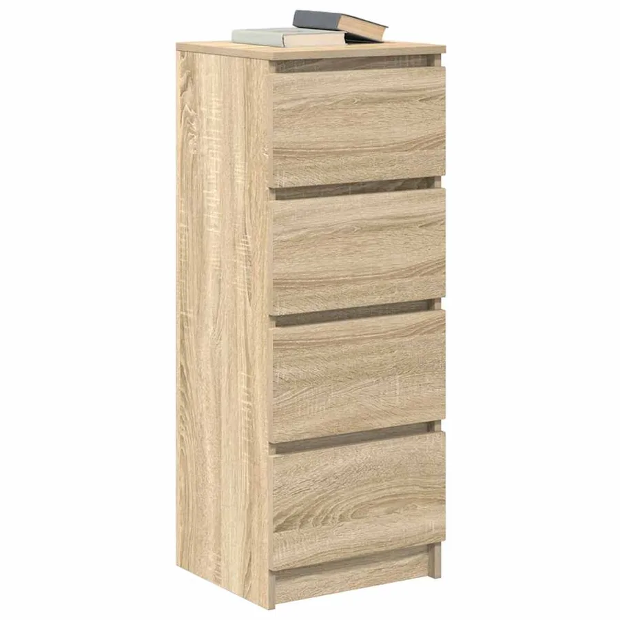 Buffet chêne sonoma 37,5x35x99 cm bois d'ingénierie - 4