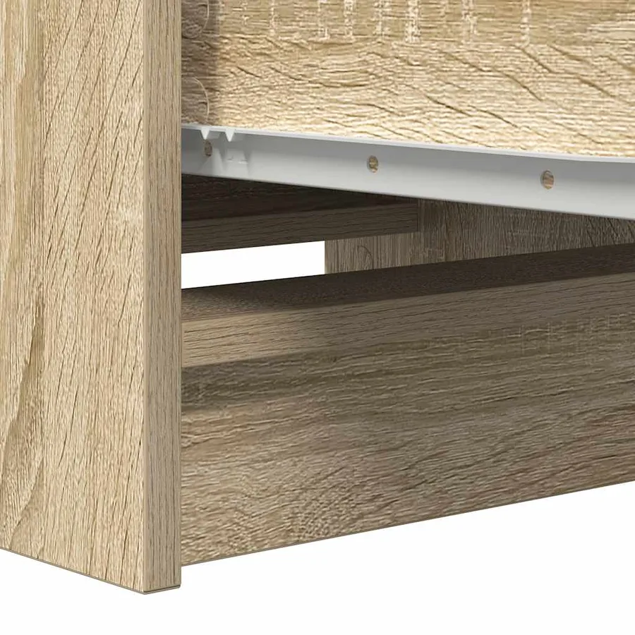 Buffet chêne sonoma 37,5x35x99 cm bois d'ingénierie - 9