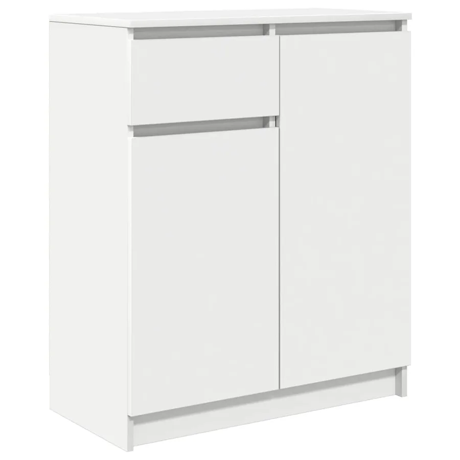Buffet avec tiroir blanc 71x35x84 cm bois d'ingénierie - 2