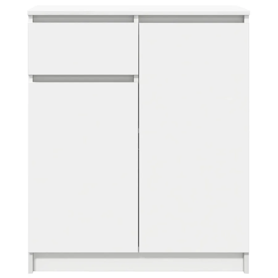 Buffet avec tiroir blanc 71x35x84 cm bois d'ingénierie - 6
