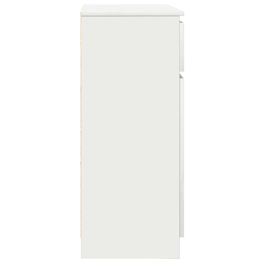 Buffet avec tiroir blanc 71x35x84 cm bois d'ingénierie - 7