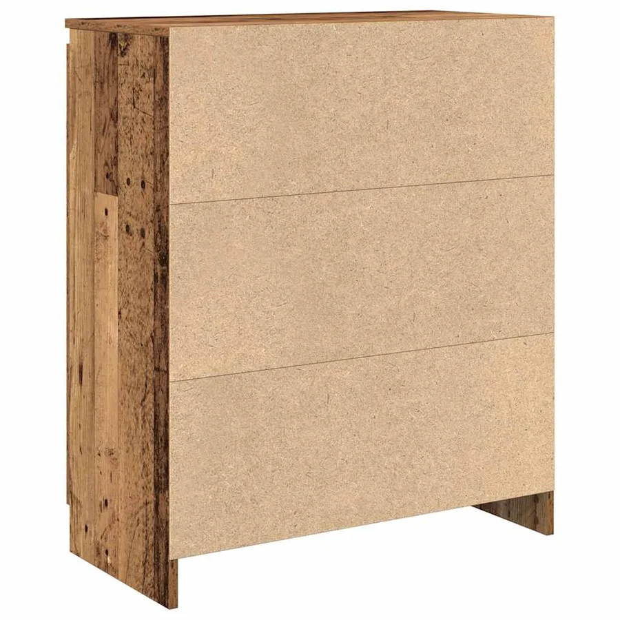 Buffet avec tiroir vieux bois 71x35x84 cm bois d'ingénierie - 8