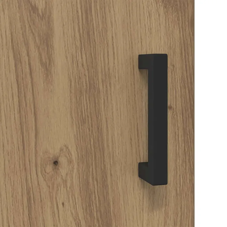 Meuble TV chêne artisanal 150x30x50 cm bois d'ingénierie - 8