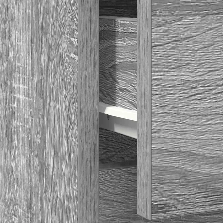Buffet avec tiroir sonoma gris 71x35x84 cm bois d'ingénierie - 12