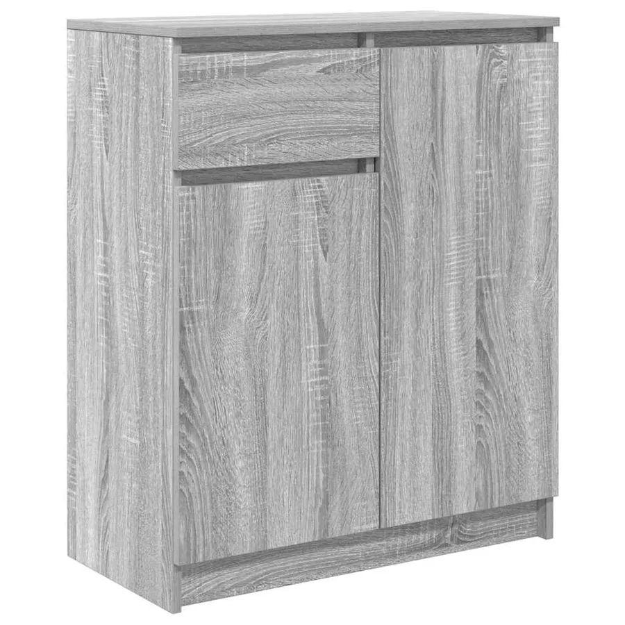 Buffet avec tiroir sonoma gris 71x35x84 cm bois d'ingénierie - 2