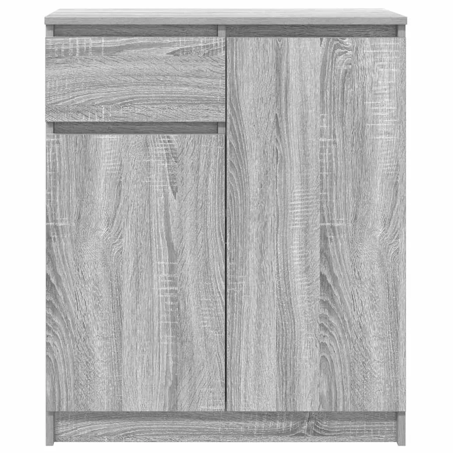 Buffet avec tiroir sonoma gris 71x35x84 cm bois d'ingénierie - 6