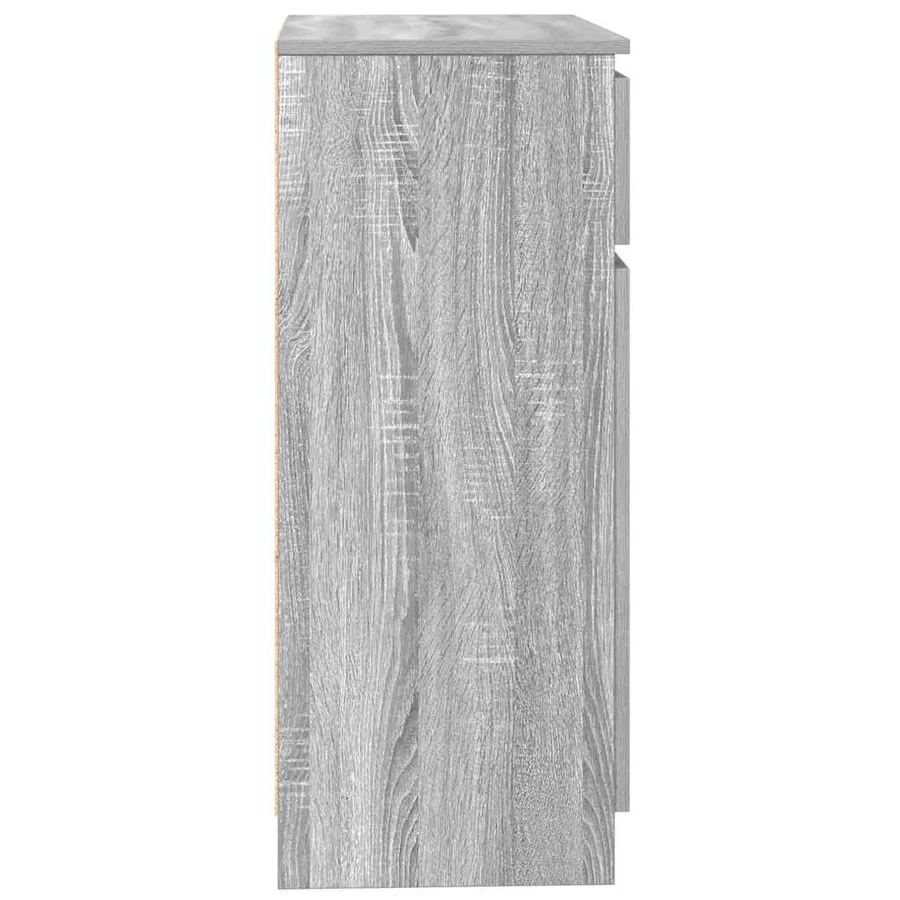 Buffet avec tiroir sonoma gris 71x35x84 cm bois d'ingénierie - 7