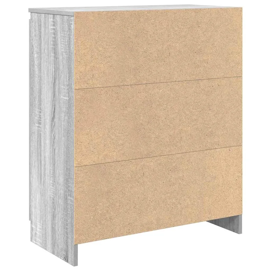 Buffet avec tiroir sonoma gris 71x35x84 cm bois d'ingénierie - 8