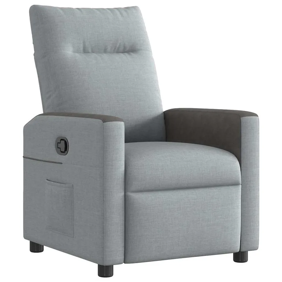 Fauteuil inclinable Gris clair Tissu - 2