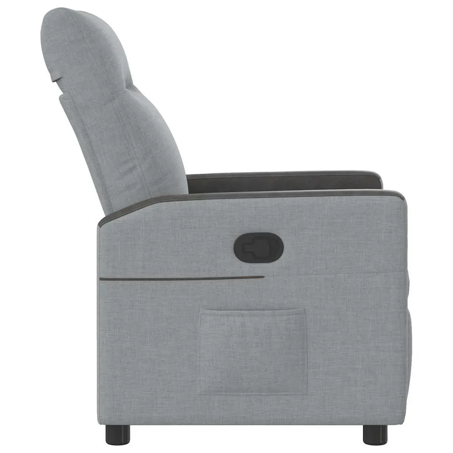 Fauteuil inclinable Gris clair Tissu - 4