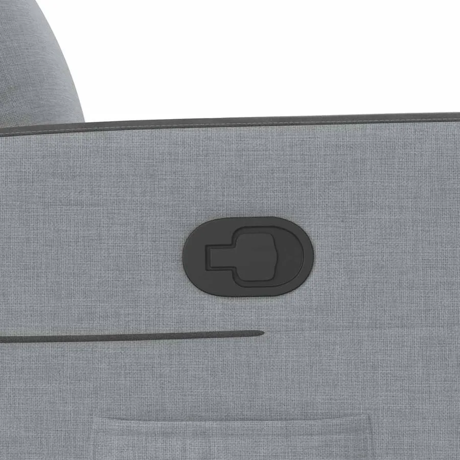 Fauteuil inclinable Gris clair Tissu - 8