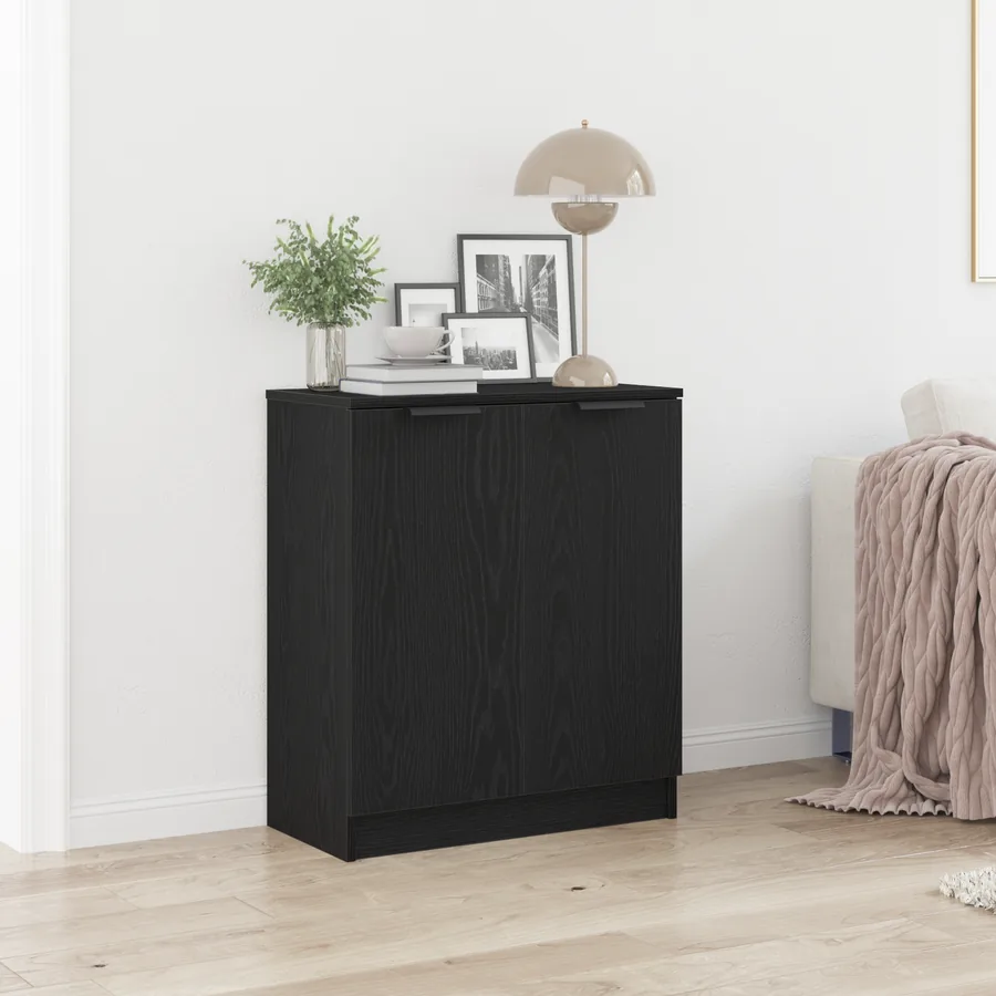 Buffet Chêne noir 60 x 30 x 70 cm Bois d'ingénierie
