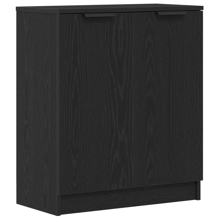 Buffet Chêne noir 60 x 30 x 70 cm Bois d'ingénierie - 2