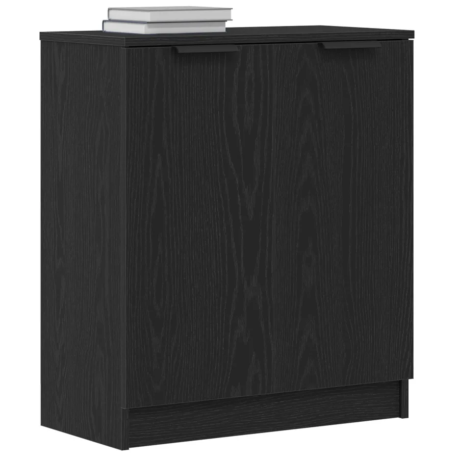 Buffet Chêne noir 60 x 30 x 70 cm Bois d'ingénierie - 3