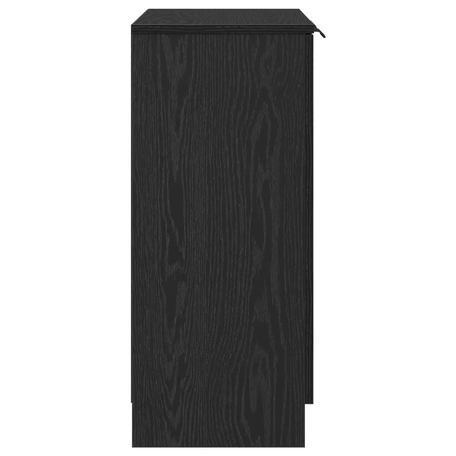 Buffet Chêne noir 60 x 30 x 70 cm Bois d'ingénierie - 8