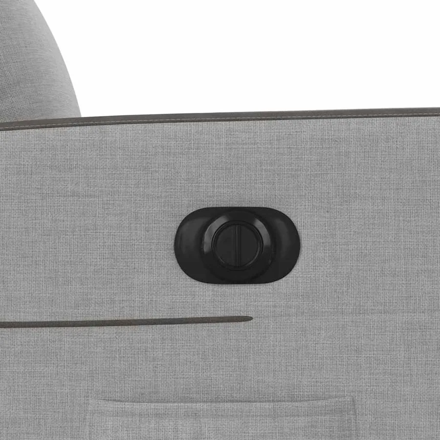 Fauteuil inclinable électrique gris nuage tissu - 12