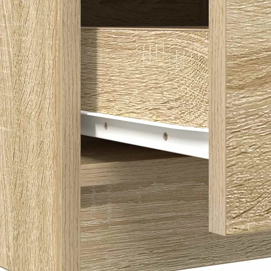 Buffet avec tiroirs chêne sonoma 71x35x84 cm bois d'ingénierie - 12