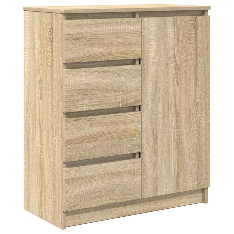 Buffet avec tiroirs chêne sonoma 71x35x84 cm bois d'ingénierie - 2