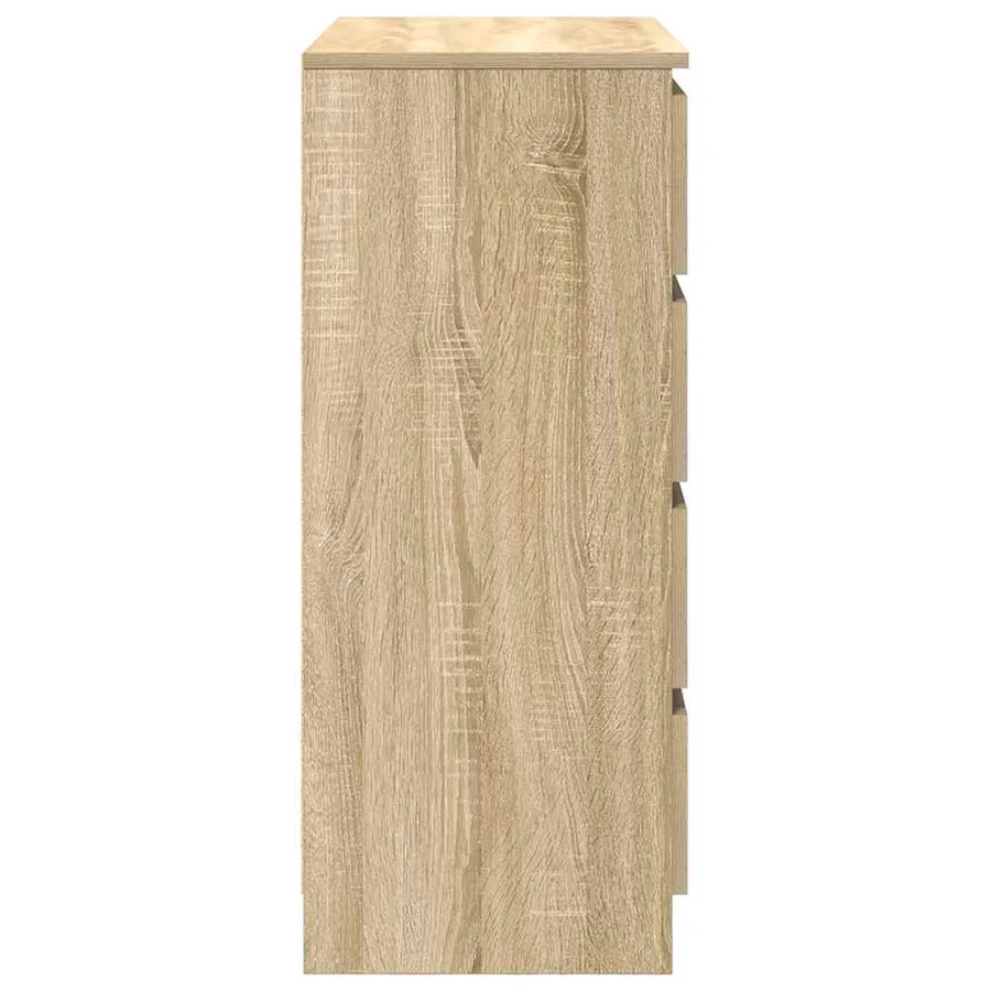 Buffet avec tiroirs chêne sonoma 71x35x84 cm bois d'ingénierie - 7